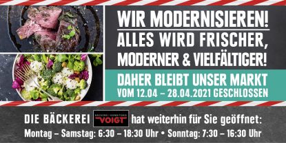 Wir modernisieren unseren Markt